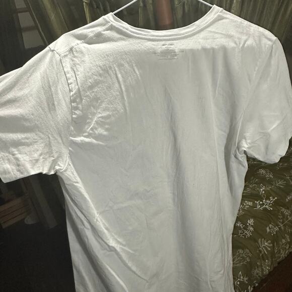 Calvin Klein Classic Fit White T-Shirt – Size M – Light Neckline Stains - Picture 4 of 4